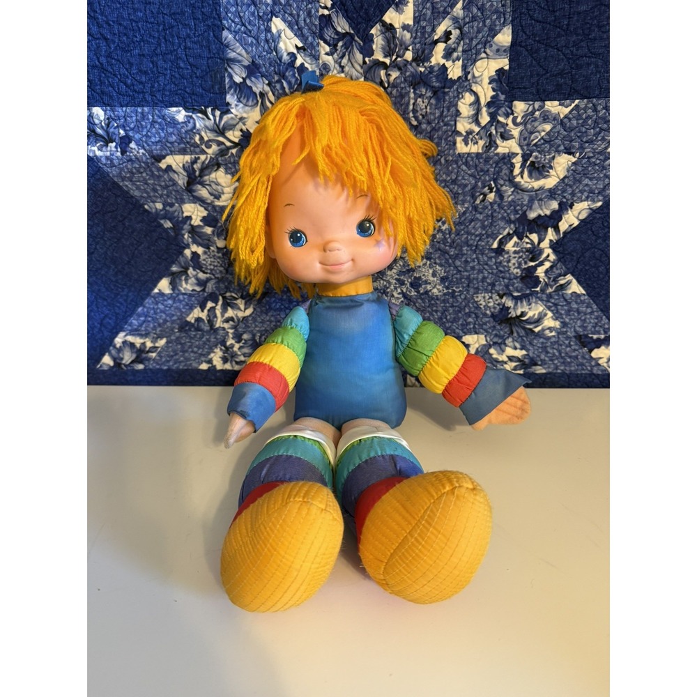 Vintage 1983 Rainbow Brite Doll Hallmark Plush 19 inch Orange Hair 80s Toy